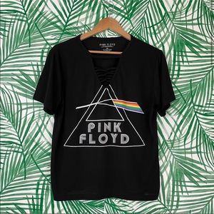 Pink Floyd Dark Side Of The Moon Lace Up T-Shirt